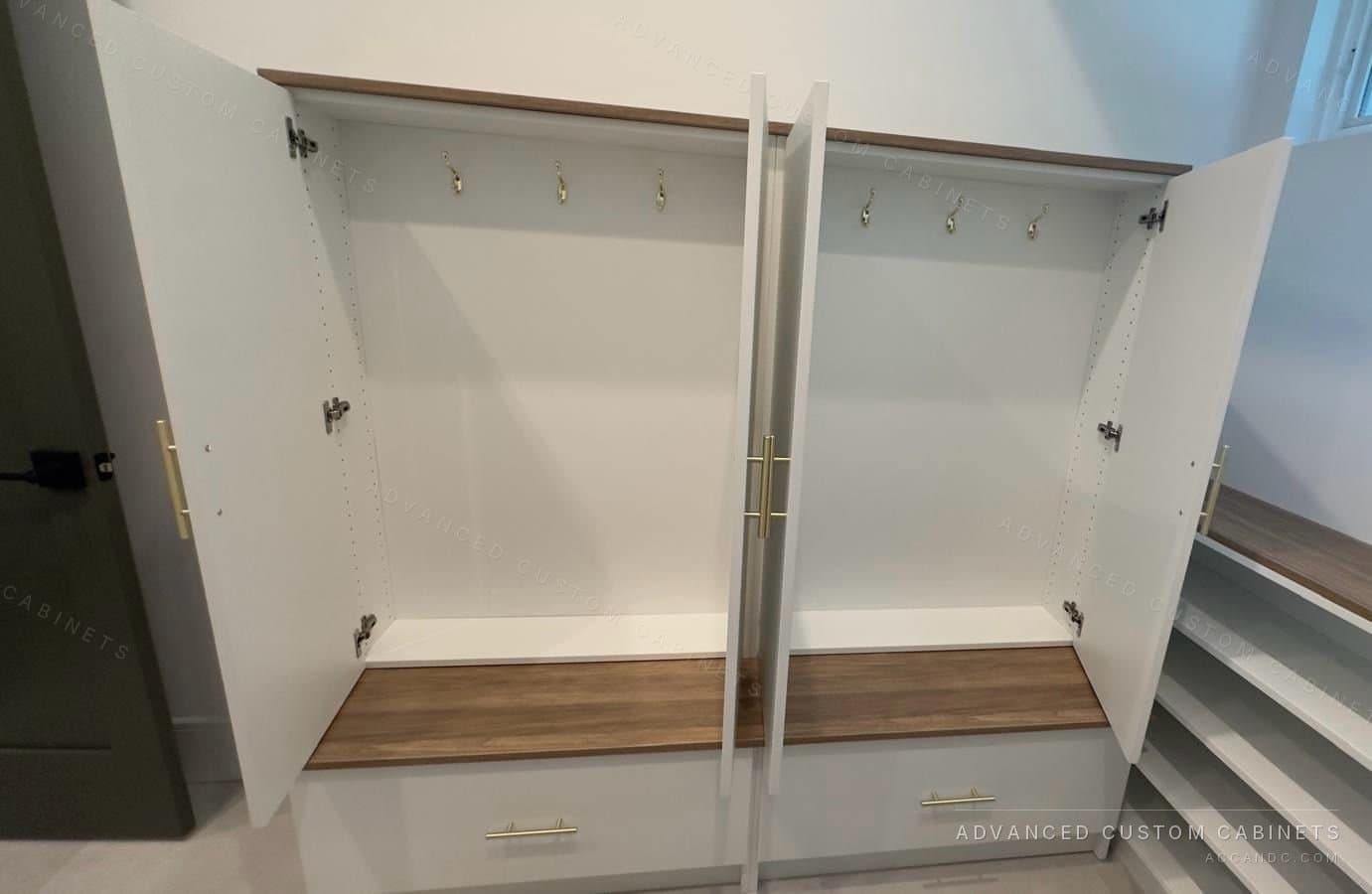 Custom mudroom by Advanced Custom Cabinets
