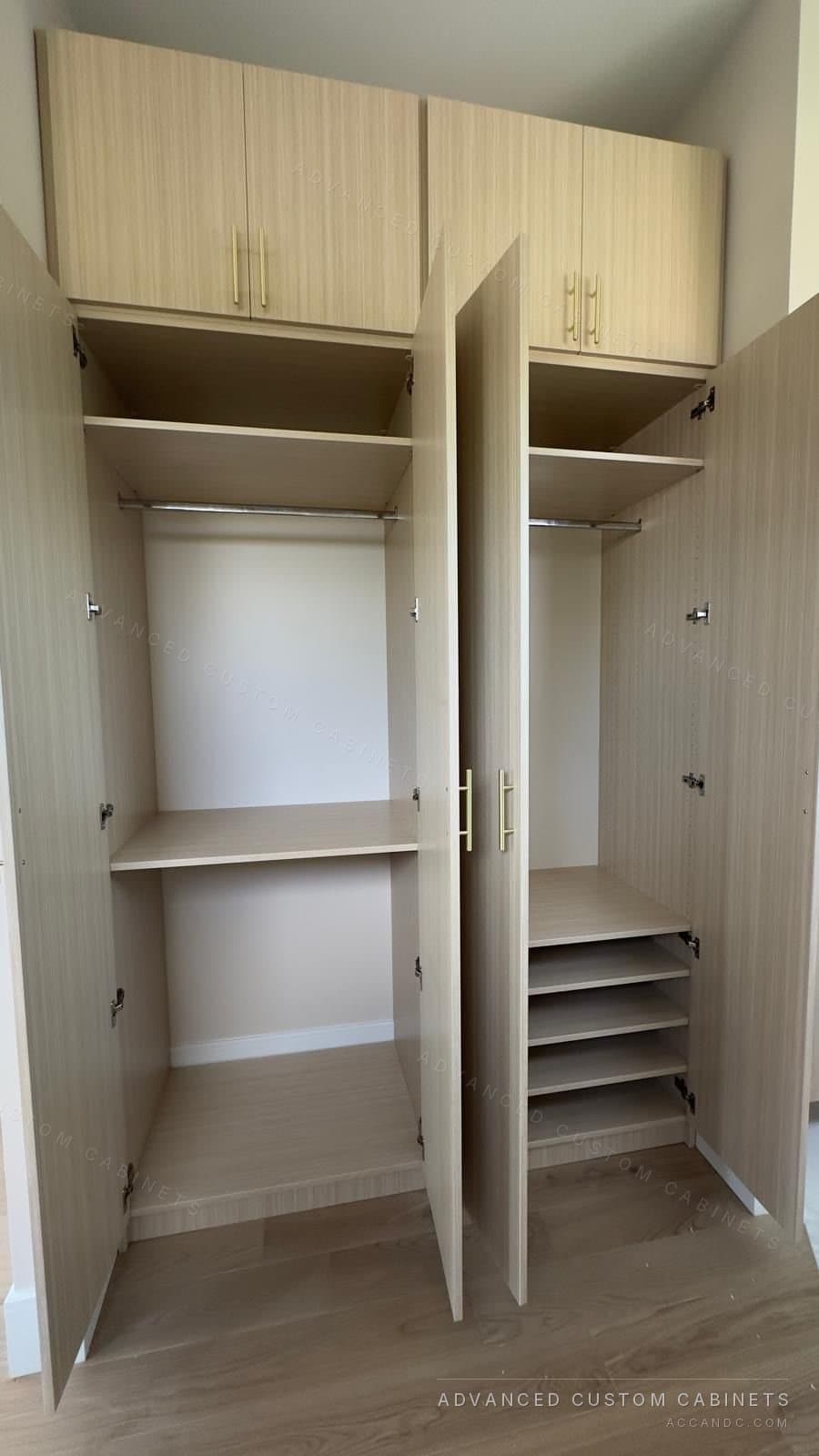 Custom wardrobe by Advanced Custom Cabinets